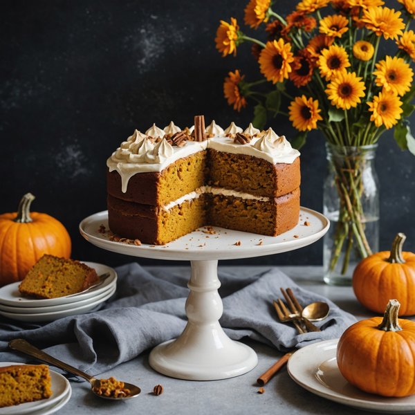 ¿Cómo hacer un pastel de calabaza con especias de otoño?